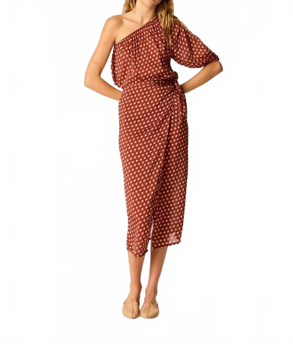 NEW NATALIE MARTIN erin top polka dot top in cappuccino